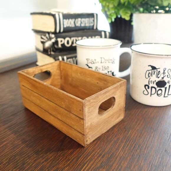 Wooden Crate/ Hot Cider / Fall / Pumpkin /Caddy - Picture 3 of 3